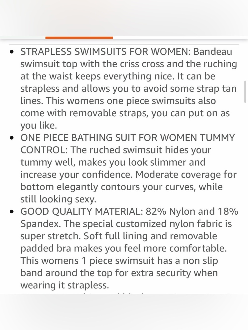 Yonique Convertible Strapless Ruched One-Piece Swimsuit w Tummy Control - Picture 11 of 11